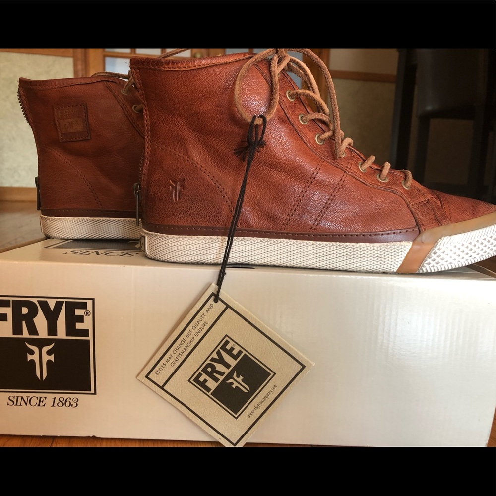 Frye Melanie shearling leather boots